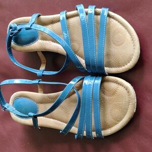 Montana Artisan Crafted Strappy Blue Sandals sz 8.5 M